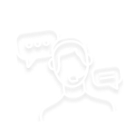 Man with headset icon.