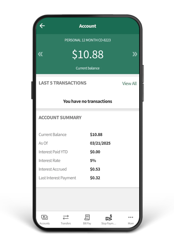 Mobile app image.