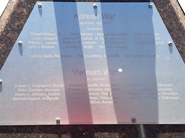 Korean and Vietnam War Plaque